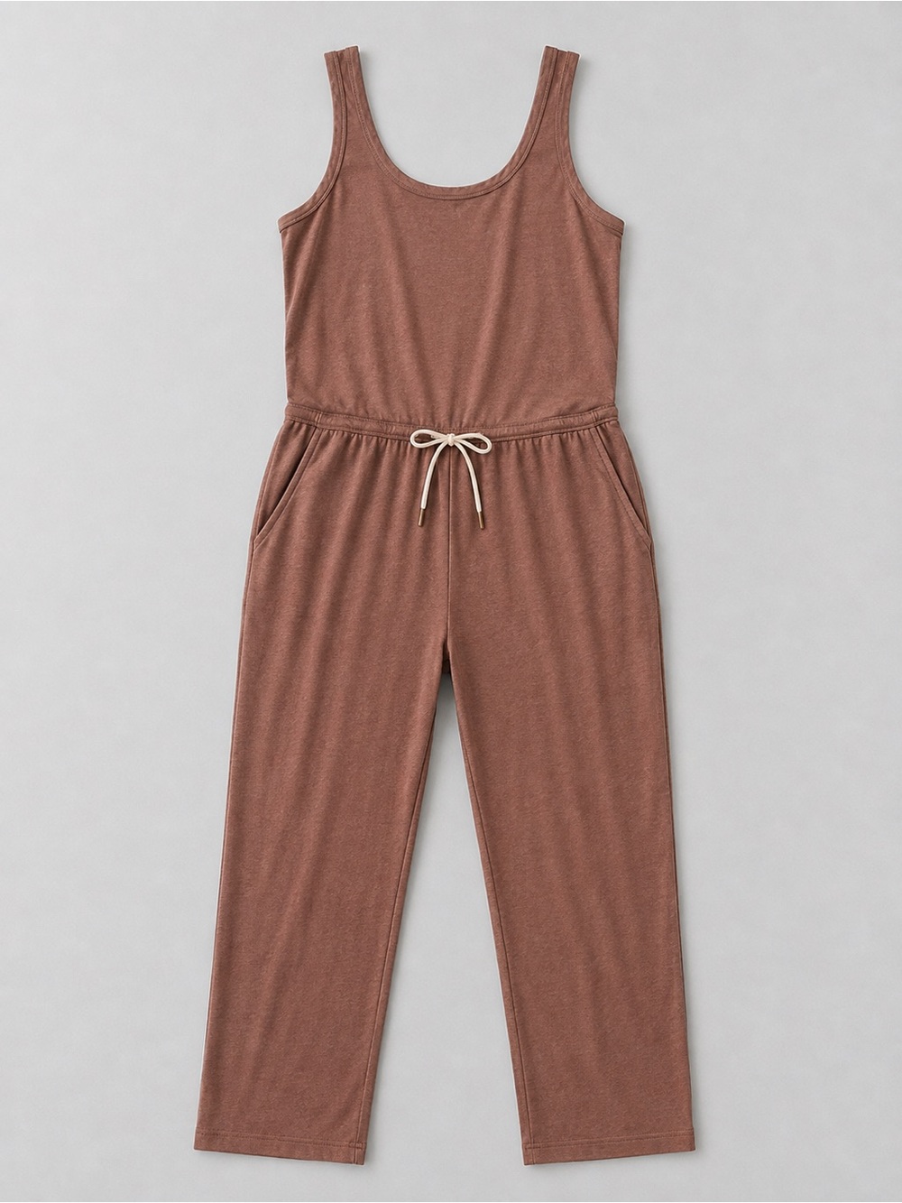 VUORI Lux Harem Jumpsuit VW458 Rust Brown Lounge Activewear - Picture 6 of 6